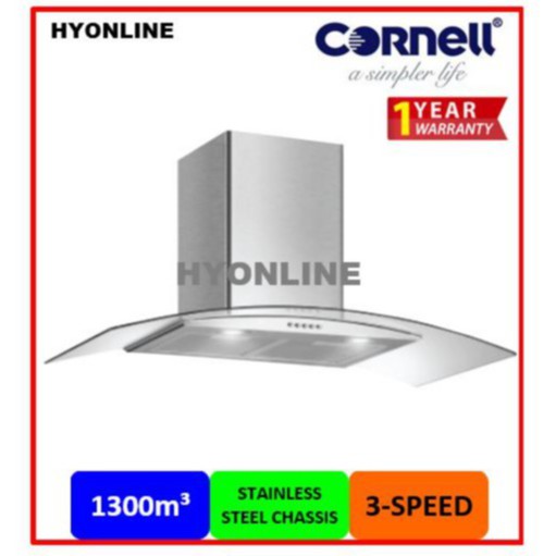 CMHS95CMF CORNELL 1300m³/hr RANGE HOOD (BUTTON PANEL) Shopee Malaysia