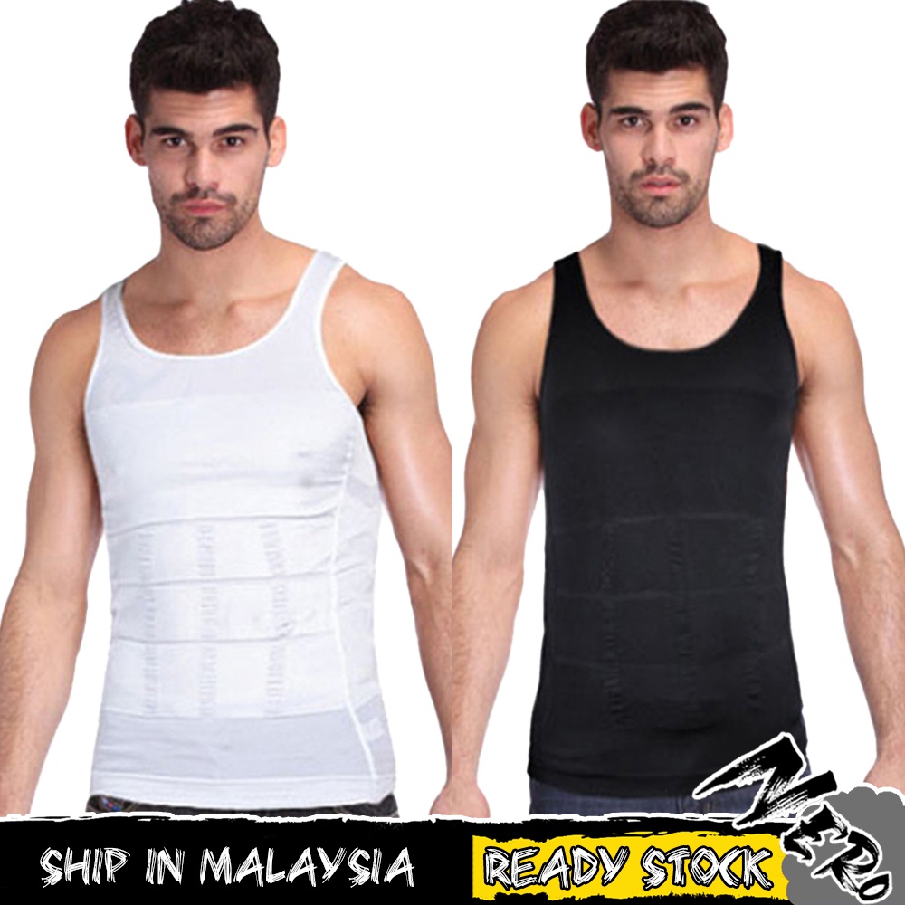 Man Singlet Men Slimming Singlet Shaper Body Slim Shirt Shapewear Waist  Shapewear Ready Stock