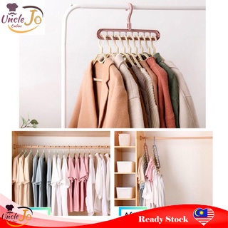 Rotatable Hook Clothing Rack Space-Saving Hooks