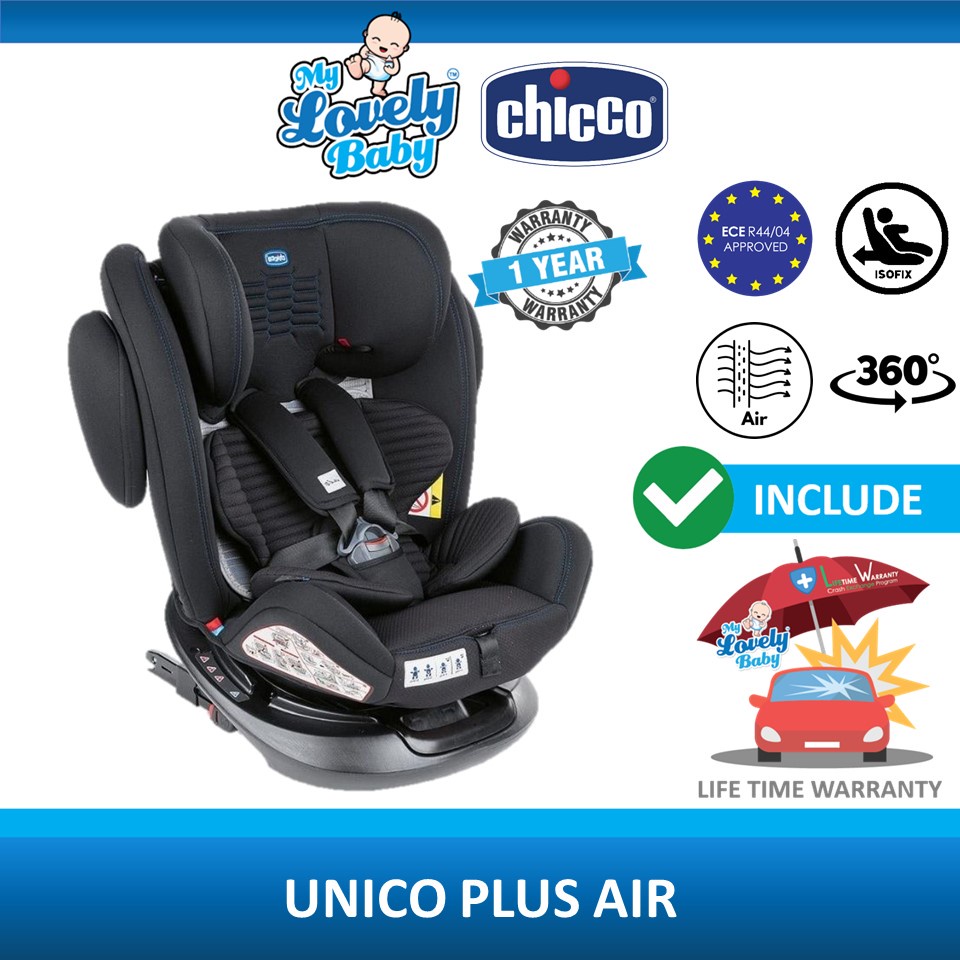 Chicco Unico Plus Air 360 Spin Isofix Baby Car Seat ECE R44/04 [MIROS