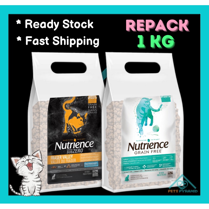 Nutrience Grain Free Cat Food Sub Zero 1kg (Repack) Makanan Kucing ...