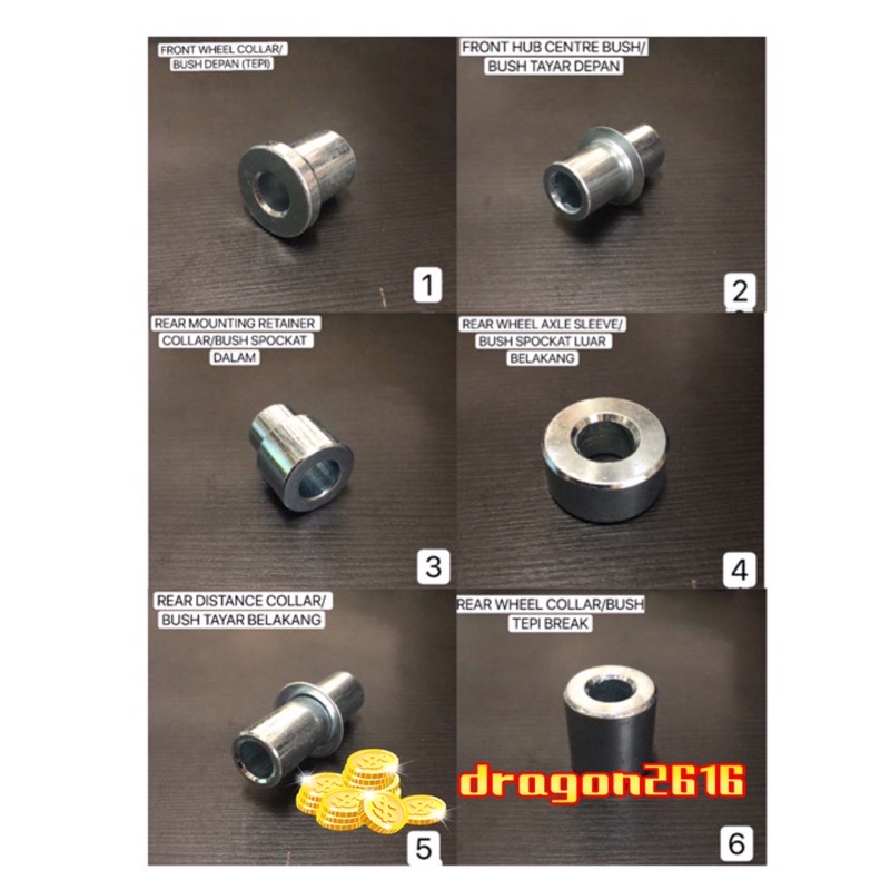 🔥honda ex5 dream centle collar bush retainer mouting sporket bush depan ...