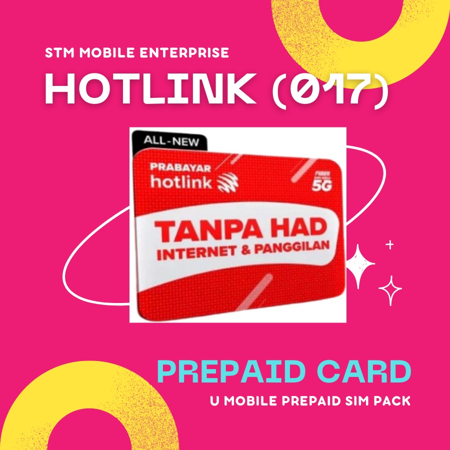 (017) HOTLINK Sim Card Prepaid NO CONTRACT NOMBOR CANTIK! TANPA HAD ...