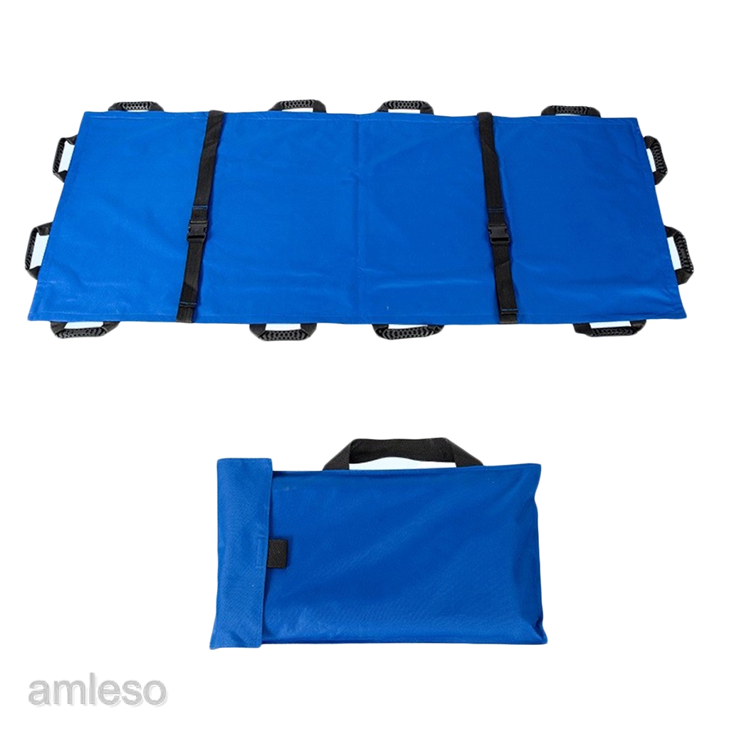 [amlesoMY] Foldable Canvas Stretcher Emergency Litter Tool | Shopee ...