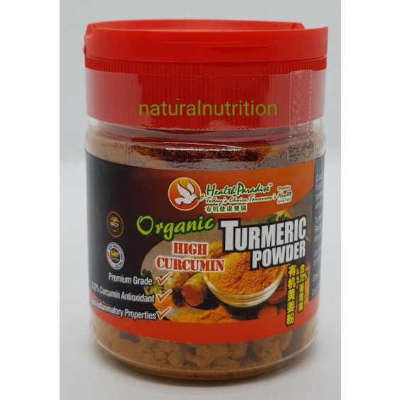 Health Paradise Organic High Curcumin Turmeric Powder 100gm Shopee Malaysia 4926