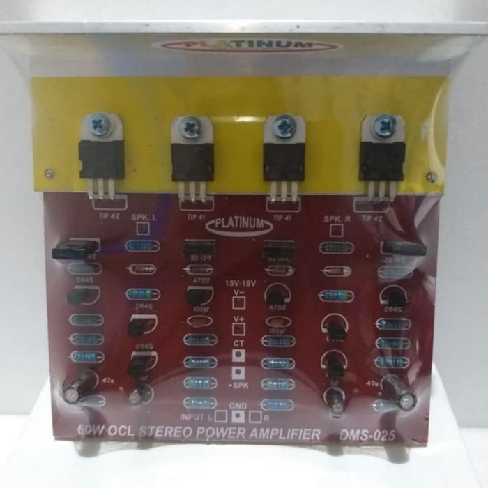Ocl 60 watt Stereo power amplifier Kit by Platinum Dms 025 original TR