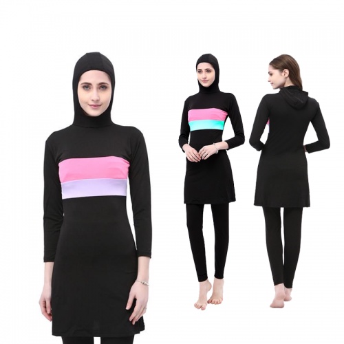 Muslimah Swimsuit Hijab Women Female Swimming Suit Baju Renang Plus