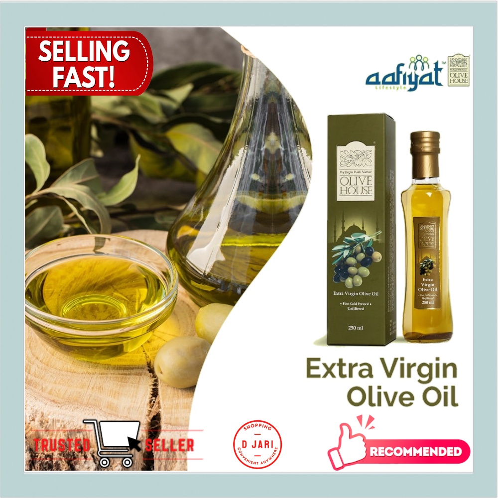 Minyak Zaitun Extra Virgin Olive House 250 ml Organik 100 % Asli ...