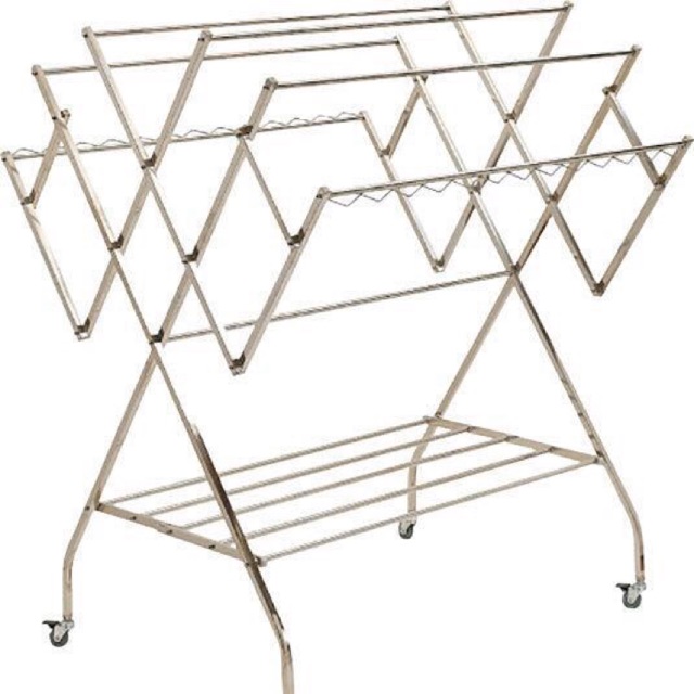 Outdoor Stainless Steel Free Standing Clothes Drying Rack with Castor Shopee Malaysia