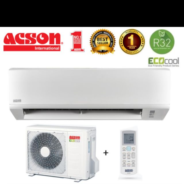 Acson A5wm10s Non Inverter R410a Air Conditioner 1 0 Wall Type Air