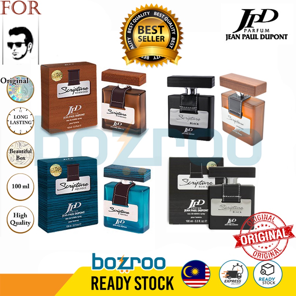 JEAN PAUL DUPONT SCRIPTURE EDT For Men 100 ml 👨🏻 | Shopee Malaysia