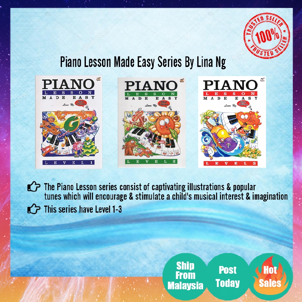 Piano Lesson Made Easy Series By Lina Ng | Shopee Malaysia