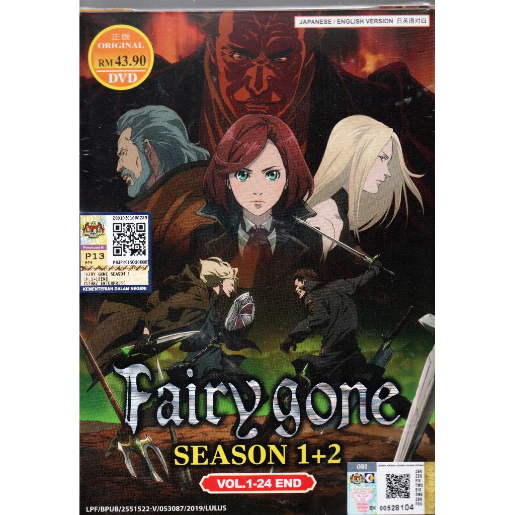 Anime DVD Fairy Gone Season 1+2 Vol.1-24 End | Shopee Malaysia