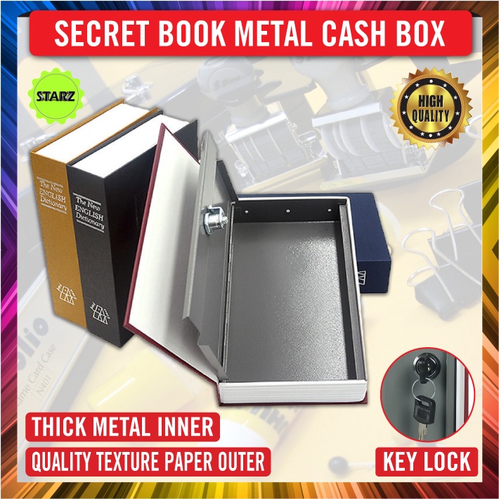 8-Piece Metal Cash Box Set - Small Money Organizer For Cash, Coins, Jewelry & Receipts