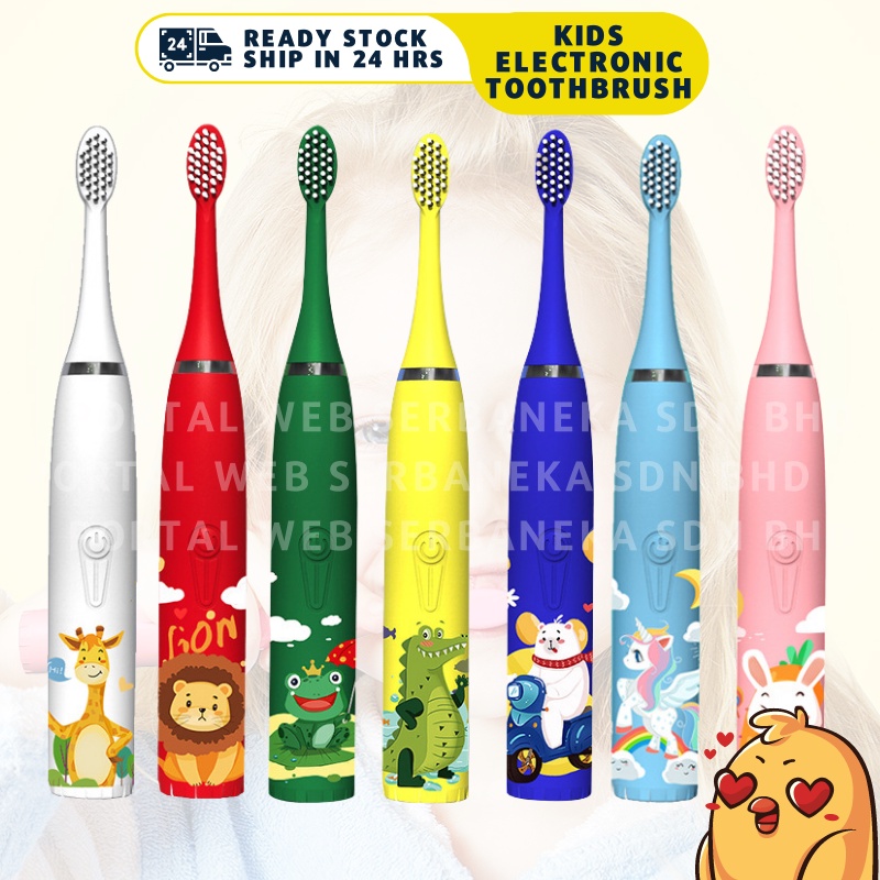 FREE 6 Brush Heads Drstorage KIDS soundwave electrical toothbrush berus ...