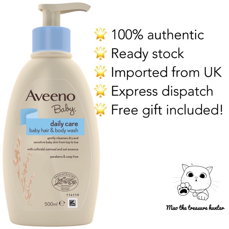 Aveeno baby hair and body sales wash 500ml