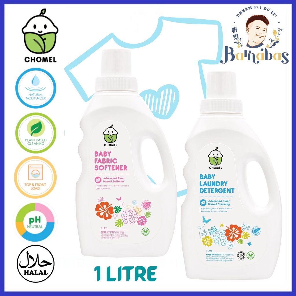 CHOMEL Baby Laundry Detergent/ Baby Laundry Softener 1Litre Shopee