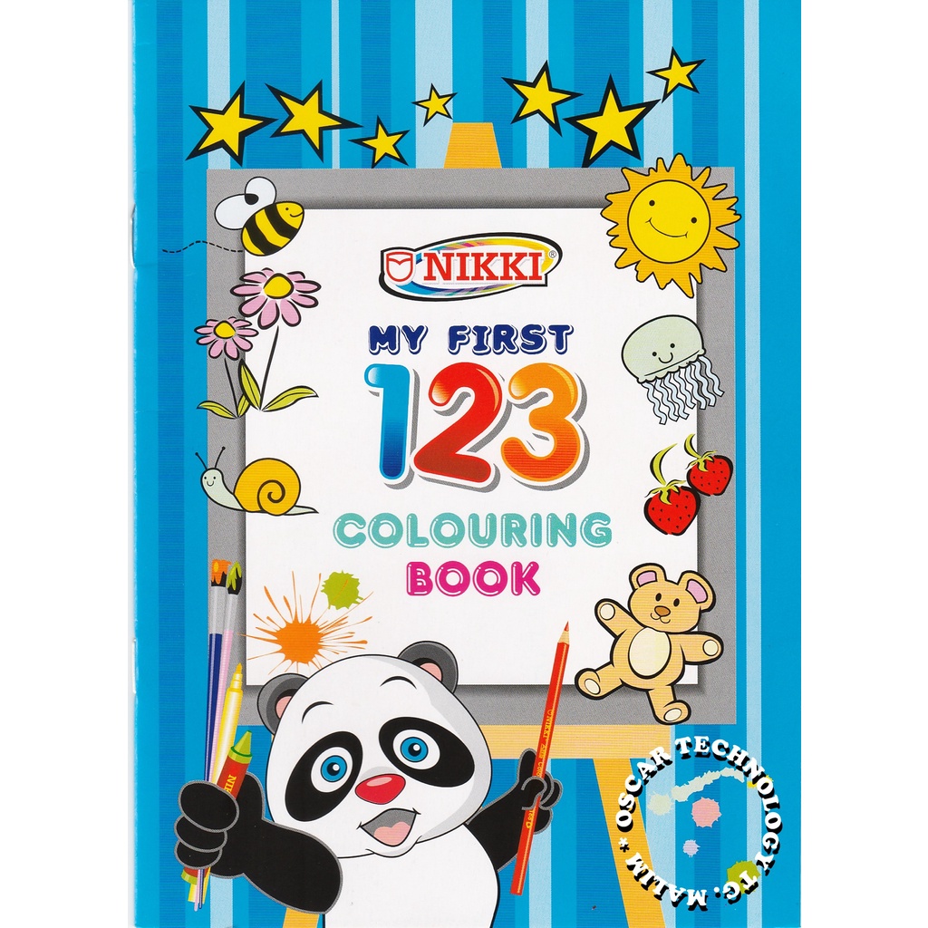 EJEN ALI Misi Mewarna Kertas Aktiviti Sticker & Tayo The Little Bus ...