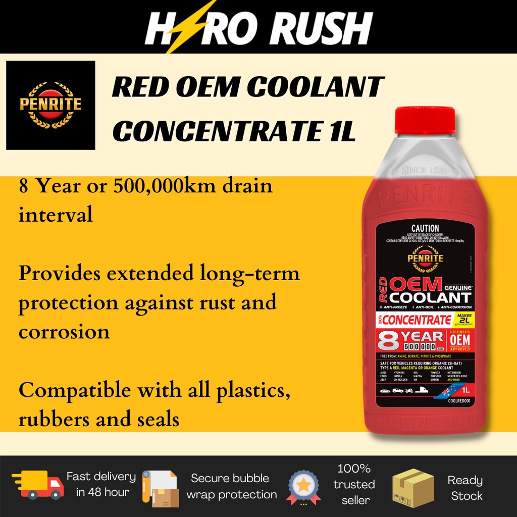 PENRITE RED OEM COOLANT CONCENTRATE 1L Shopee Malaysia