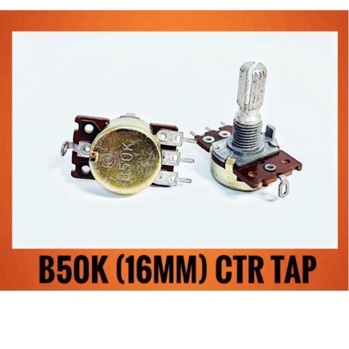 [READY STOCK] ALPHA POTENTIOMETER VARIABLE RESISTOR B50K CENTER TAP PCB
