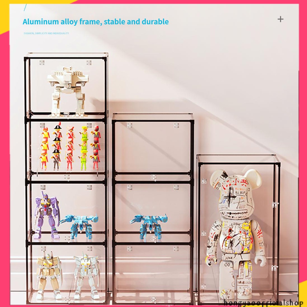 Hand made Lego display to store toys display imitation glass