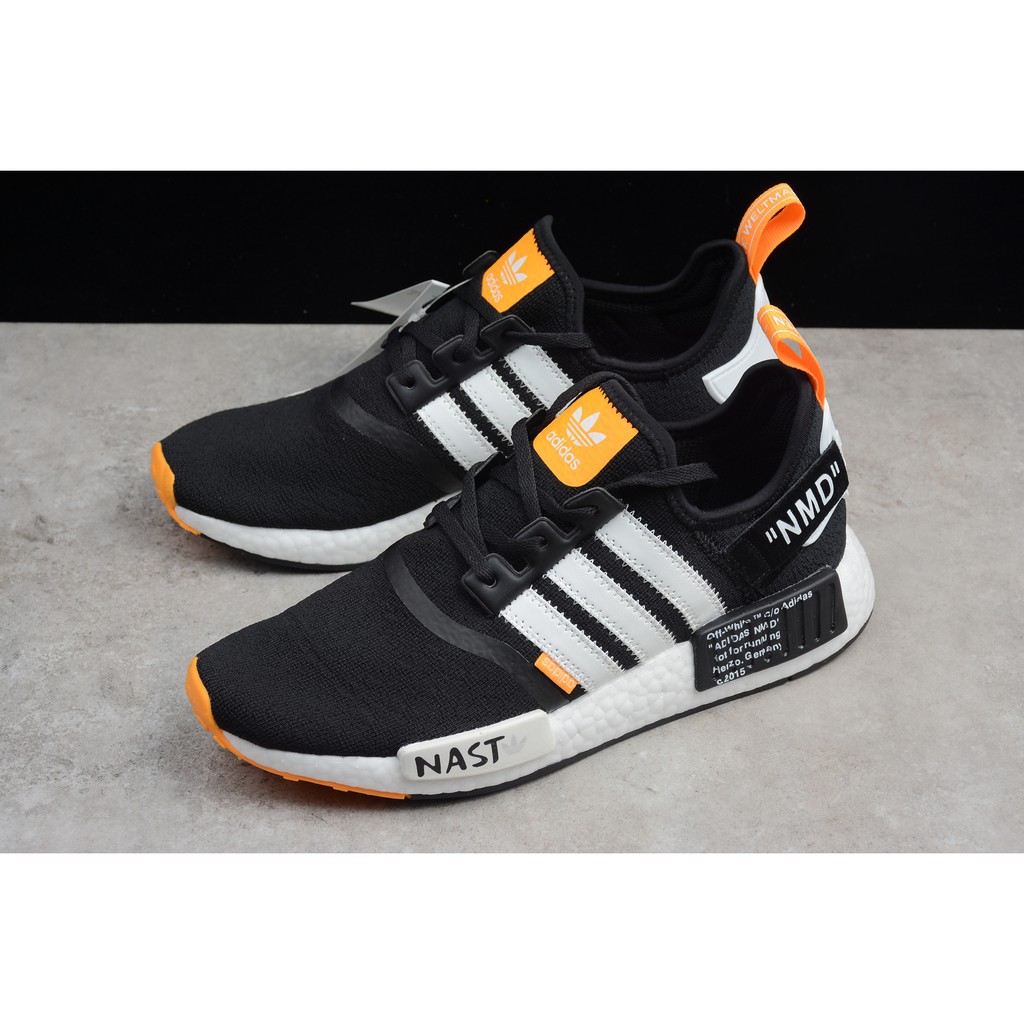 original Adidas NMD R1 OFF WHITE NAST PK Boost Running shoes Men s Sneakers Shopee Malaysia