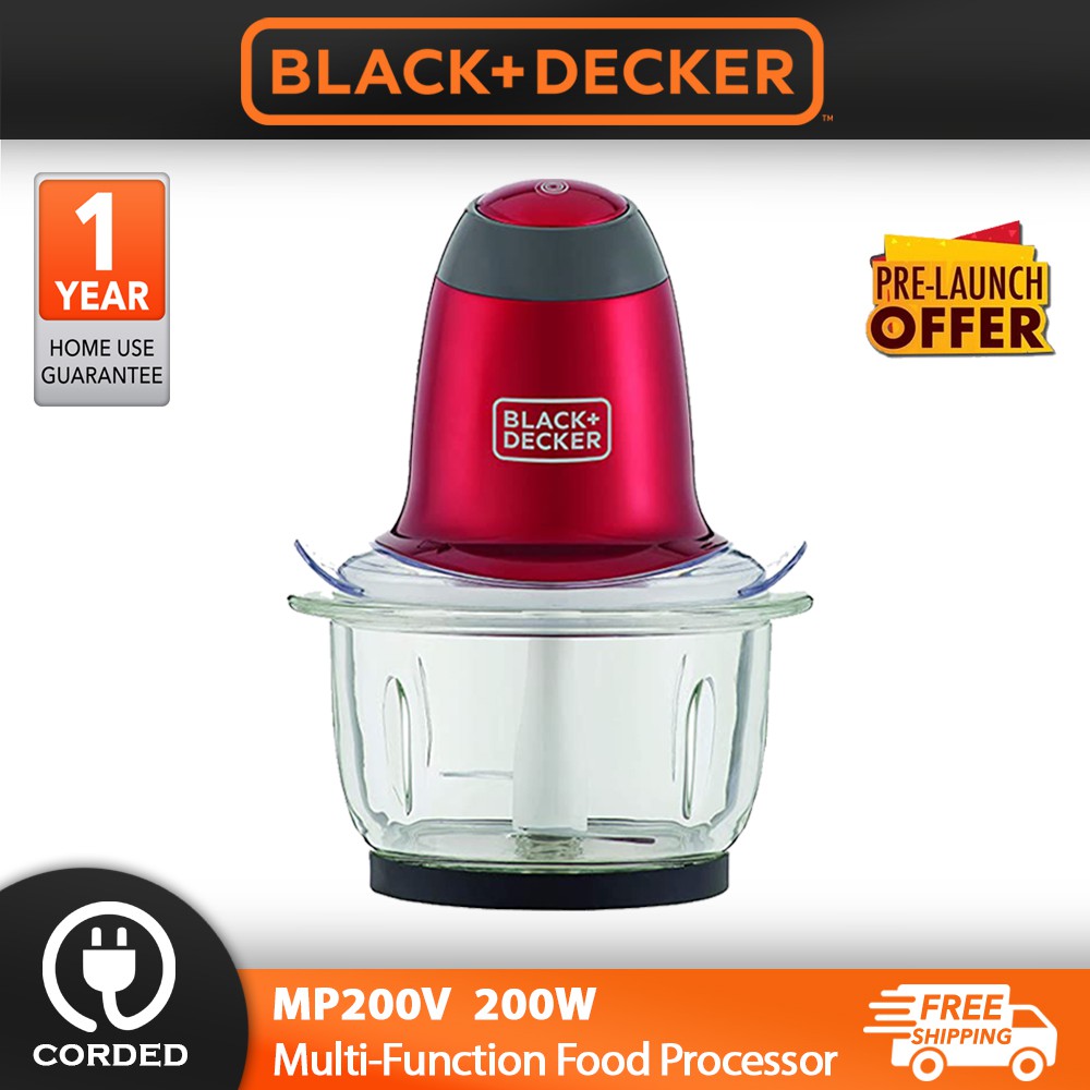 BLACK & DECKER Multifunction Blender Perfect Fusion MP200V Chopper Grinder  Food Processor Mixer Pengisar Makanan