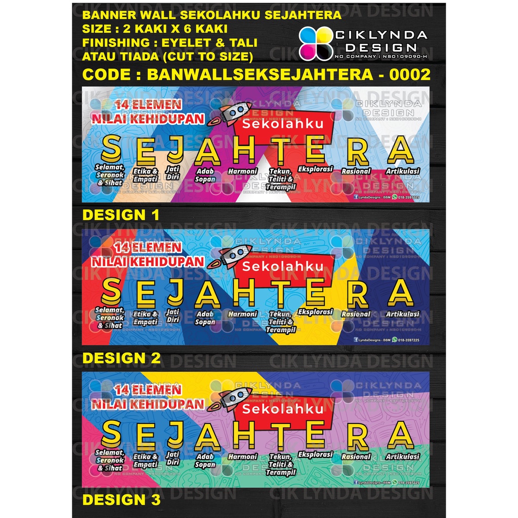 Pre Order Banner Sekolahku Sejahtera Shopee Malaysia 