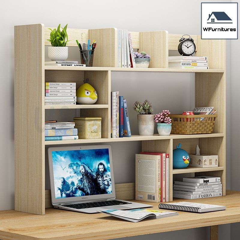 Space Saving Table Top Storage Rack Table Top Bookshelf | Shopee Malaysia