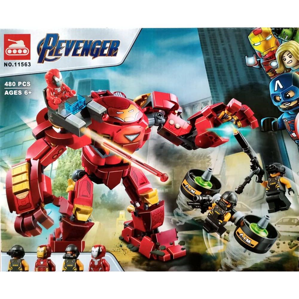 Lego avengers hulkbuster vs best sale aim agent