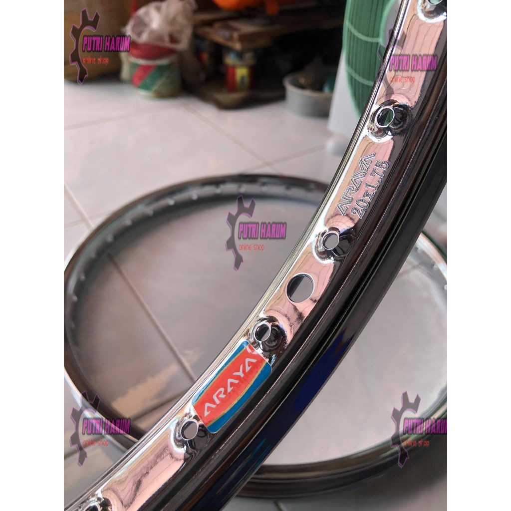 Rims rims pelek Basic Araya 20 Minion Bike Lowrider BMX Araya 7X Iron Shopee Malaysia