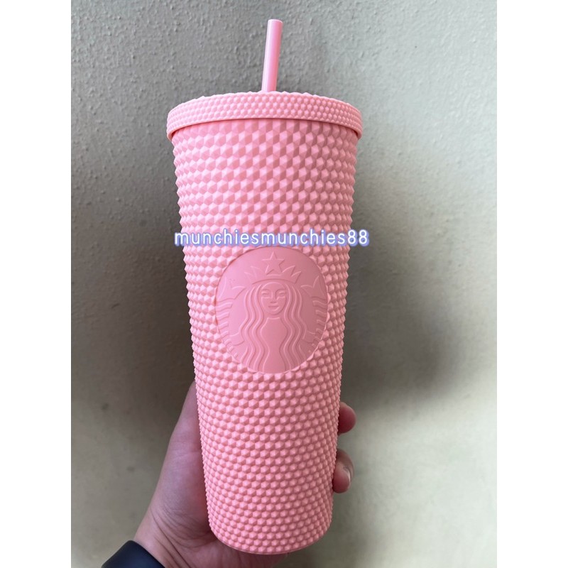 READY STOCKStarbucks Taiwan Sakura Bling Pink Togo To Go Studded Matte