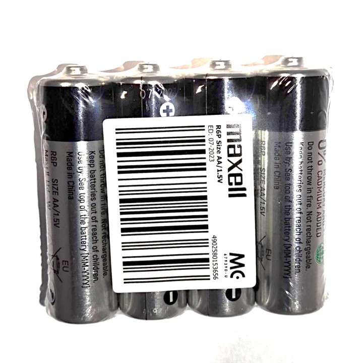 Maxell Super Heavy Duty AA AAA 1.5V Battery 4pcs/40pcs Shrink Pack [R6P ...
