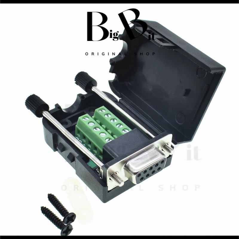 Bigbit DB9 Connectors Female / Male D-SUB 9 Pin Serial Port Connector ...