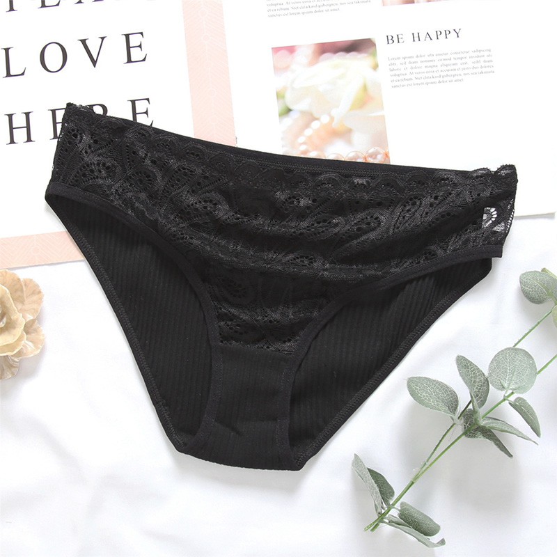 Cinvik Women Panties Cotton Spender Wanita Seluar Dalam Perempuan Lace