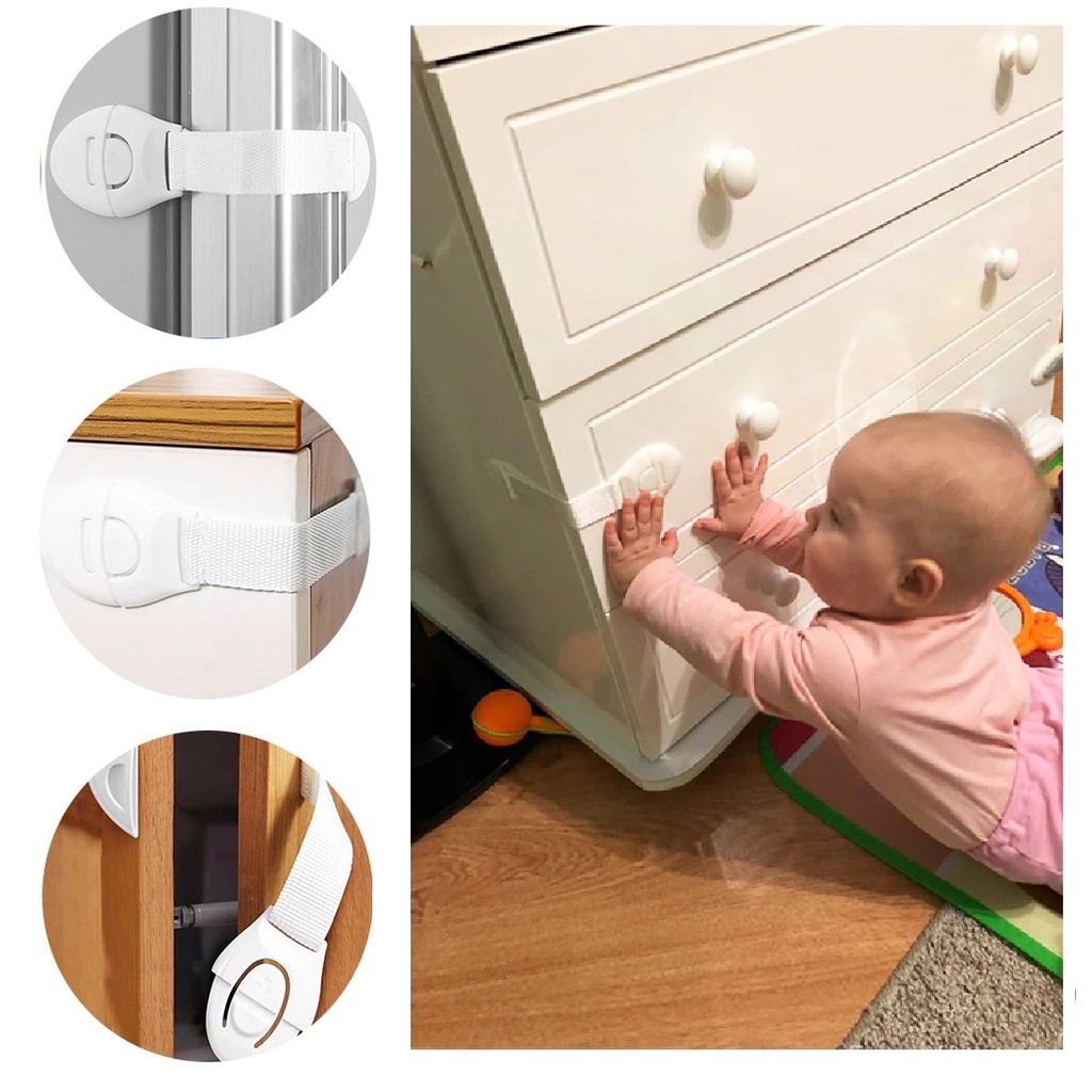 Child Safety Cabinet Lock Baby Proof Security Protector Drawer Door ...