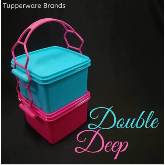 Tupperware Double Deep with Cariolier 1.7L | Shopee Malaysia