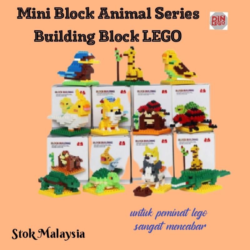 Lego Haiwan Diamond mini block brick animal series | Shopee Malaysia