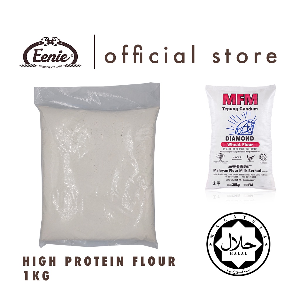 High Protein Flour 1KG Tepung Roti High Gluten Flour Bread Flour