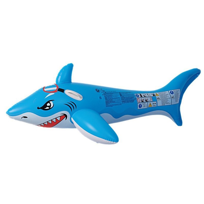 Shark inflatable pool toy deals