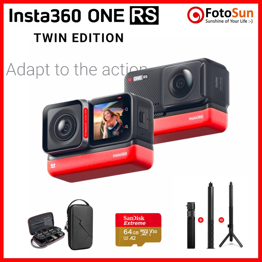 Insta360 ONE RS (2022) TWIN LENS - New Arrival !!! READY STOK !!! 360 ...