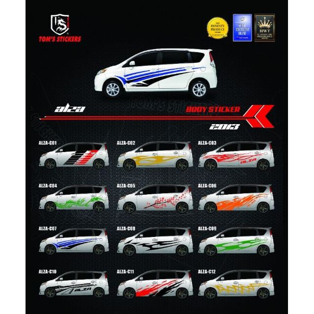 Perodua Alza Body Sticker | Shopee Malaysia