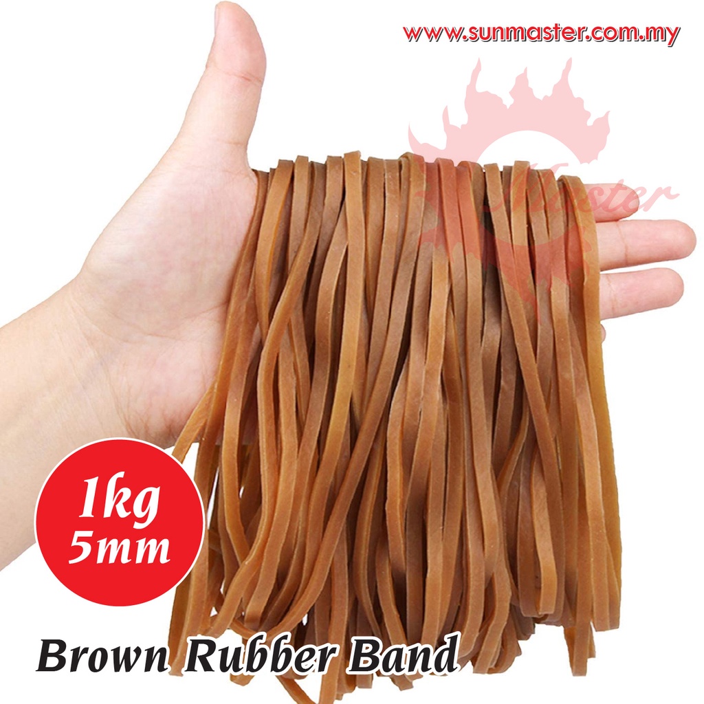 Brown 5mm Rubber Band Getah Ikat Tebal Elistic Rubber Band Shopee