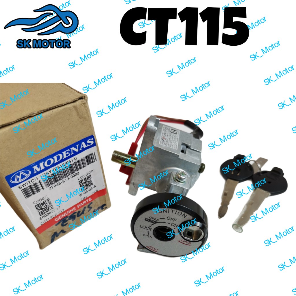 Modenas CT115 S / CT 115 S Original Ignition Main Switch / Full Set ...