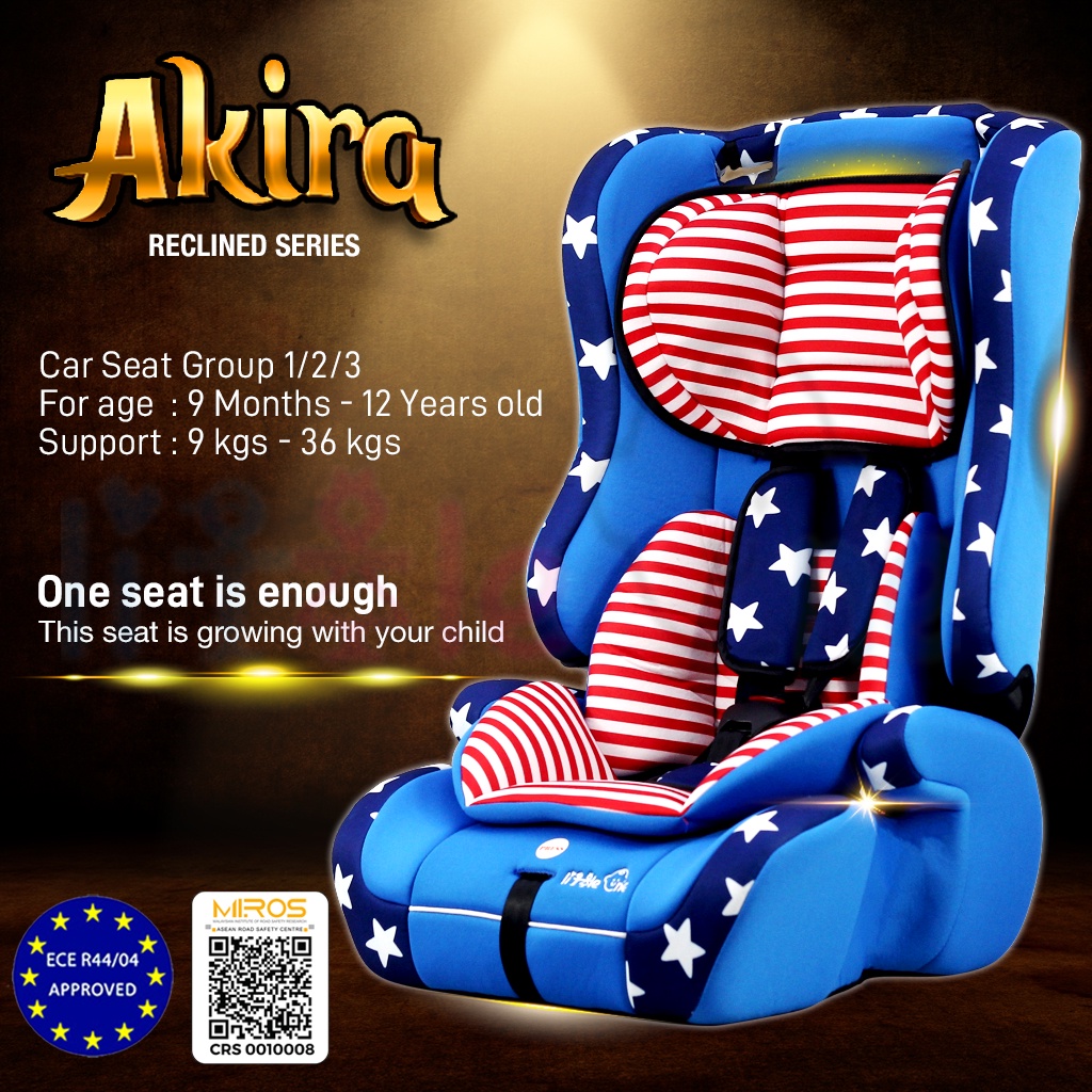 CAR SEAT Subsidy 9 Month to 12 Years Old Little One Exclusive AKIRA CSC