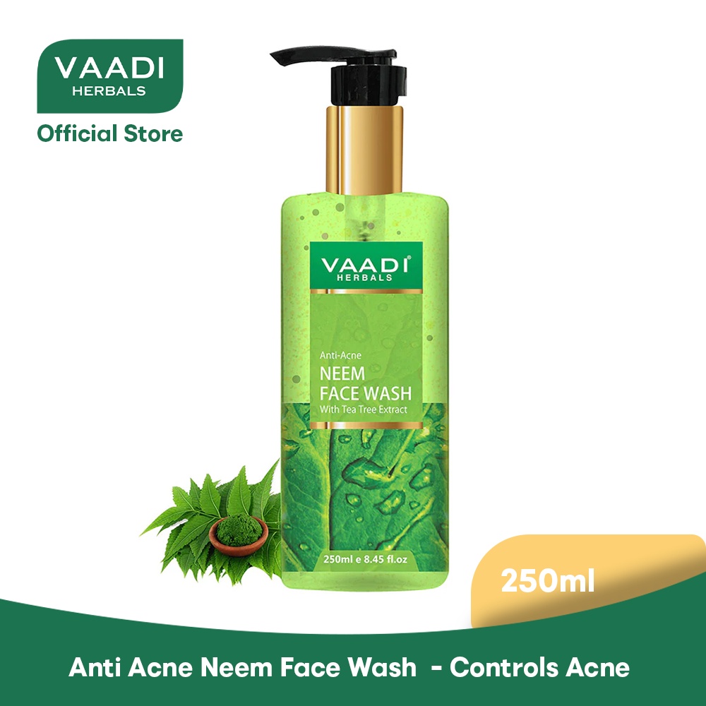 VAADI HERBAL ORGANICS Anti Acne Organic Neem Face Wash with Tea Tree