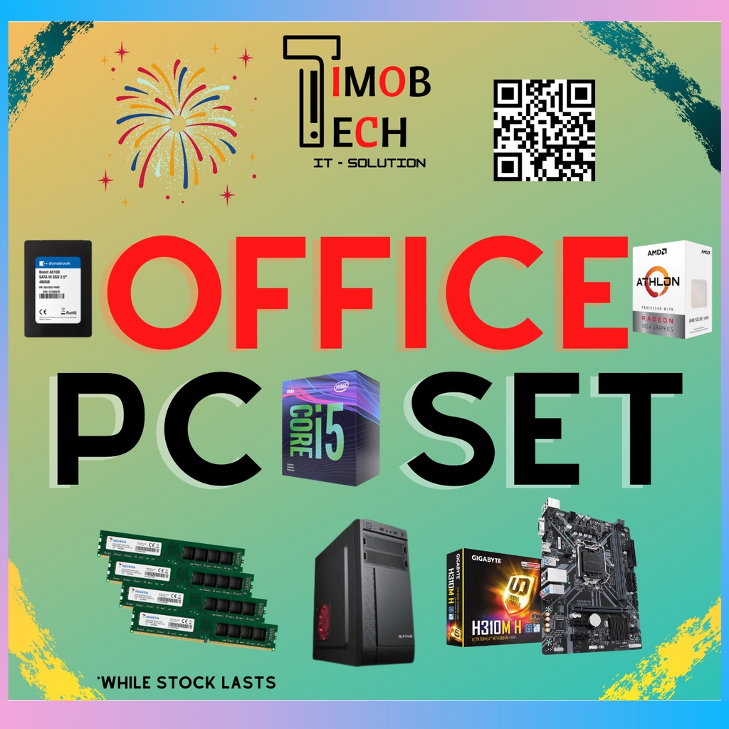 BUDGET OFFICE PC SET STUDY, OFFICE USE (INTEL CUSTOM PC/AMD CUSTOM PC