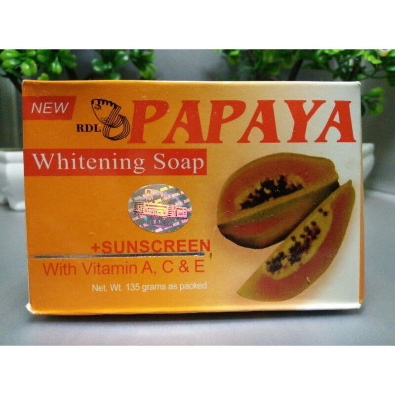 Sabun Papaya RDL Whitening With Vitamin A C & E (Original Philipine ...