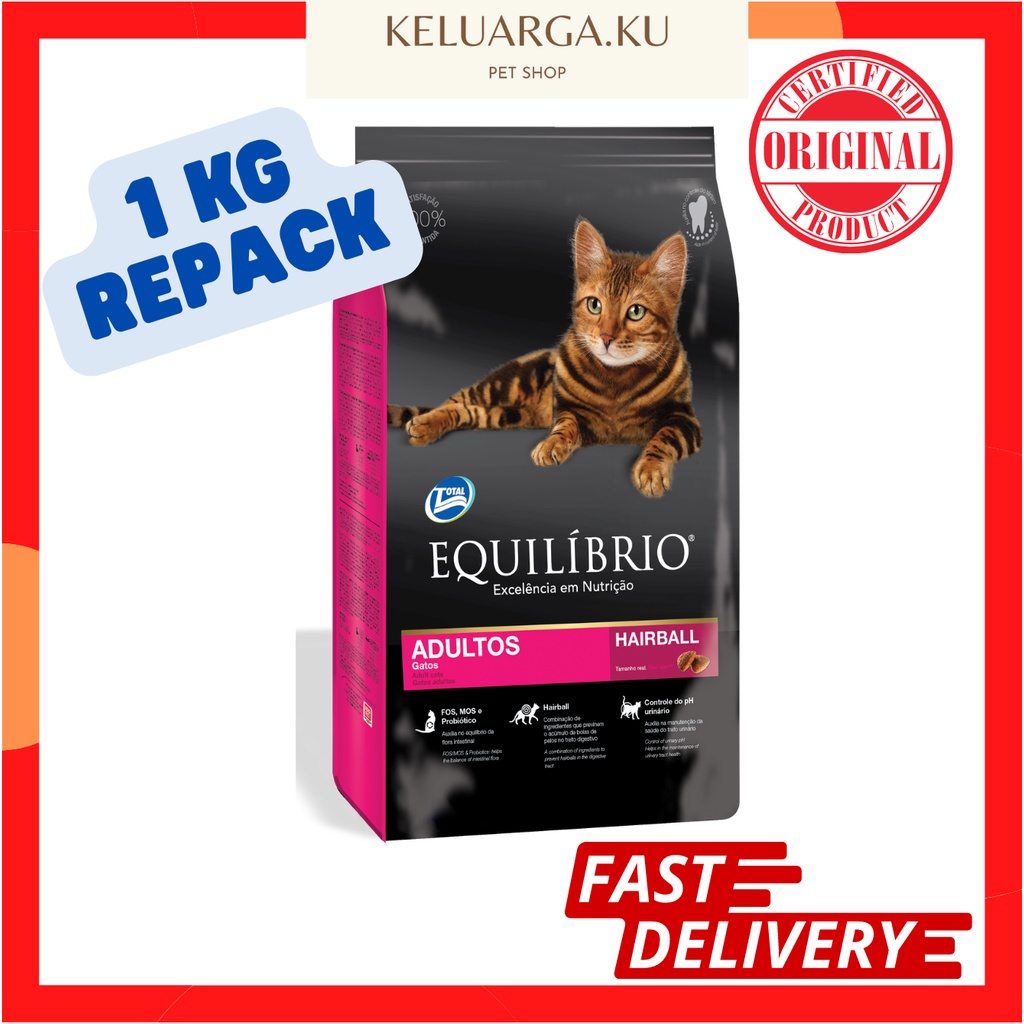 🔥READY STOCK🔥EQUILIBRIO Adult / Kitten Cat Food 1kg Shopee Malaysia
