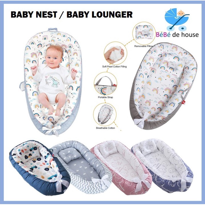 Baby Nest Baby Lounger Baby Snuggler with Pillow CoSleeping For
